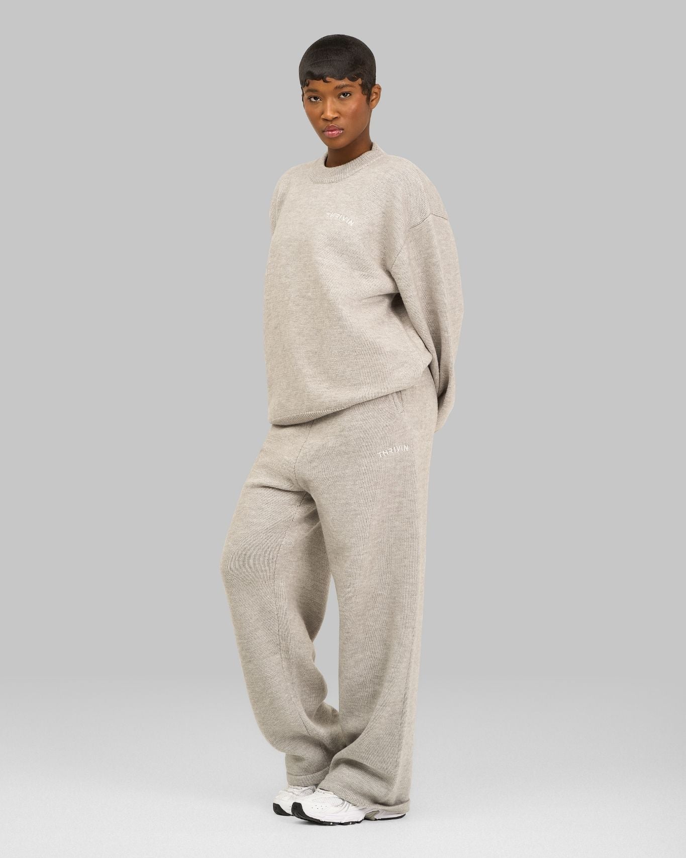 Essential Knitted Sweater | Stone